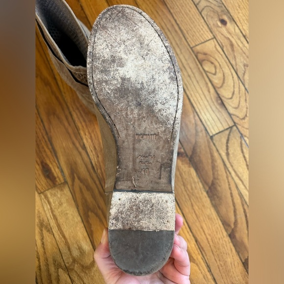 VIC MATIE Beige suede mesh Ankle Booties 40 - Picture 10 of 13